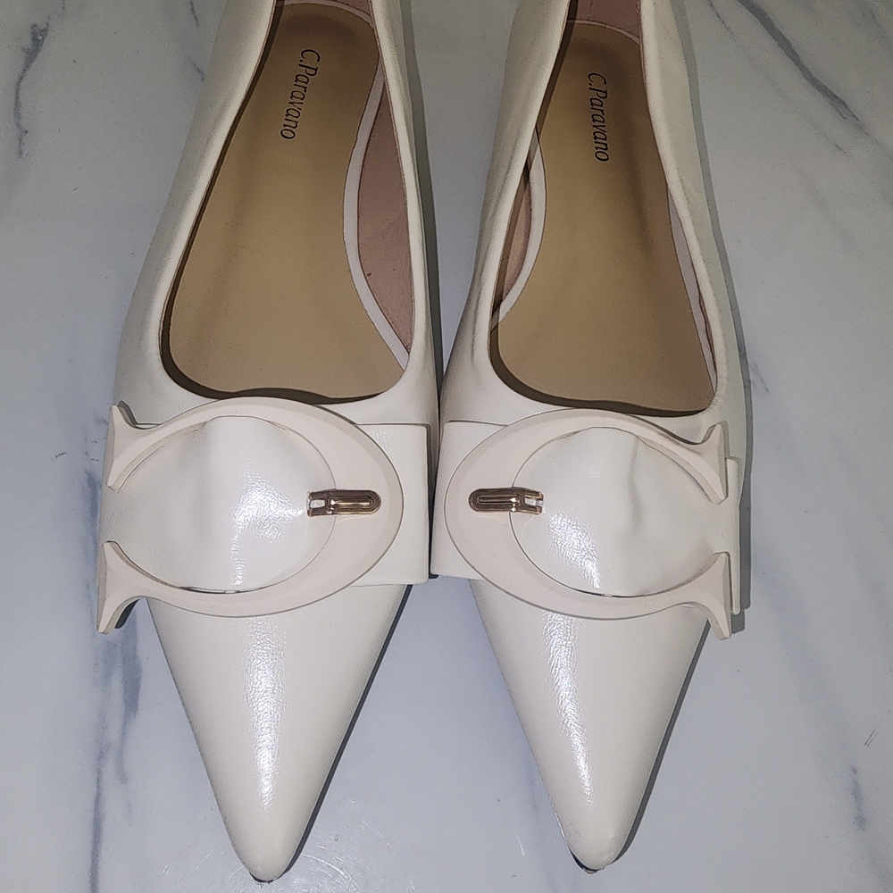 C. PARAVANO FLAT SHOES.